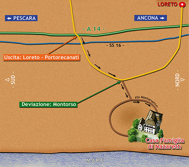 Mappa stradale schematica